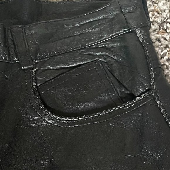 Vintage Lined Leather Pants - Picture 6 of 6